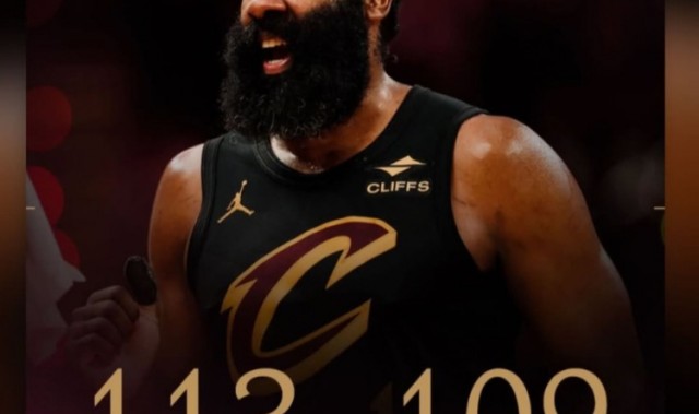 世界杯直播-封面是自己！赛后哈登在INS转发了骑士官方赢球海报